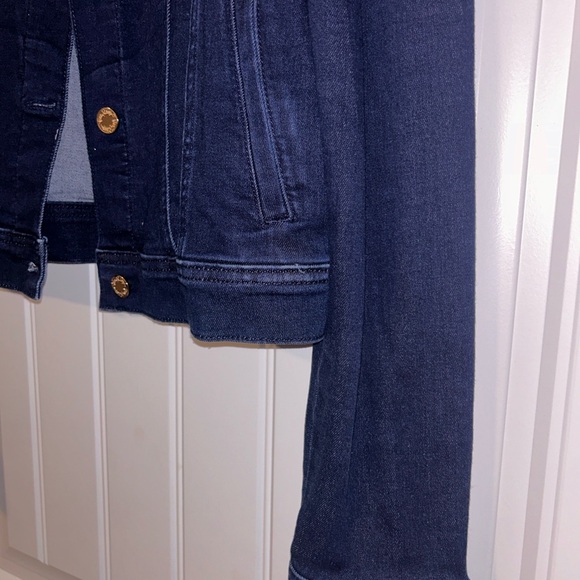 Jean Jacket Lilly Pulitzer denim jacket cosmic wash LAYLANI size large $178 - Picture 6 of 9